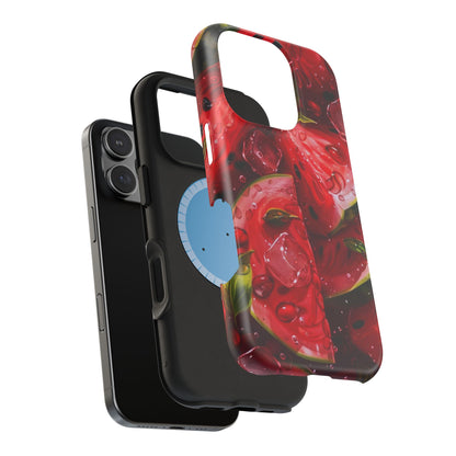 Juicy Watermelon MagSafe iPhone Case – Refreshing Summer Vibes, Dual-Layer Protection