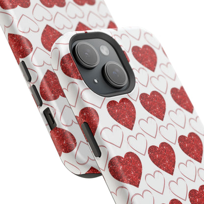 Glitter Heart Bliss MagSafe Case