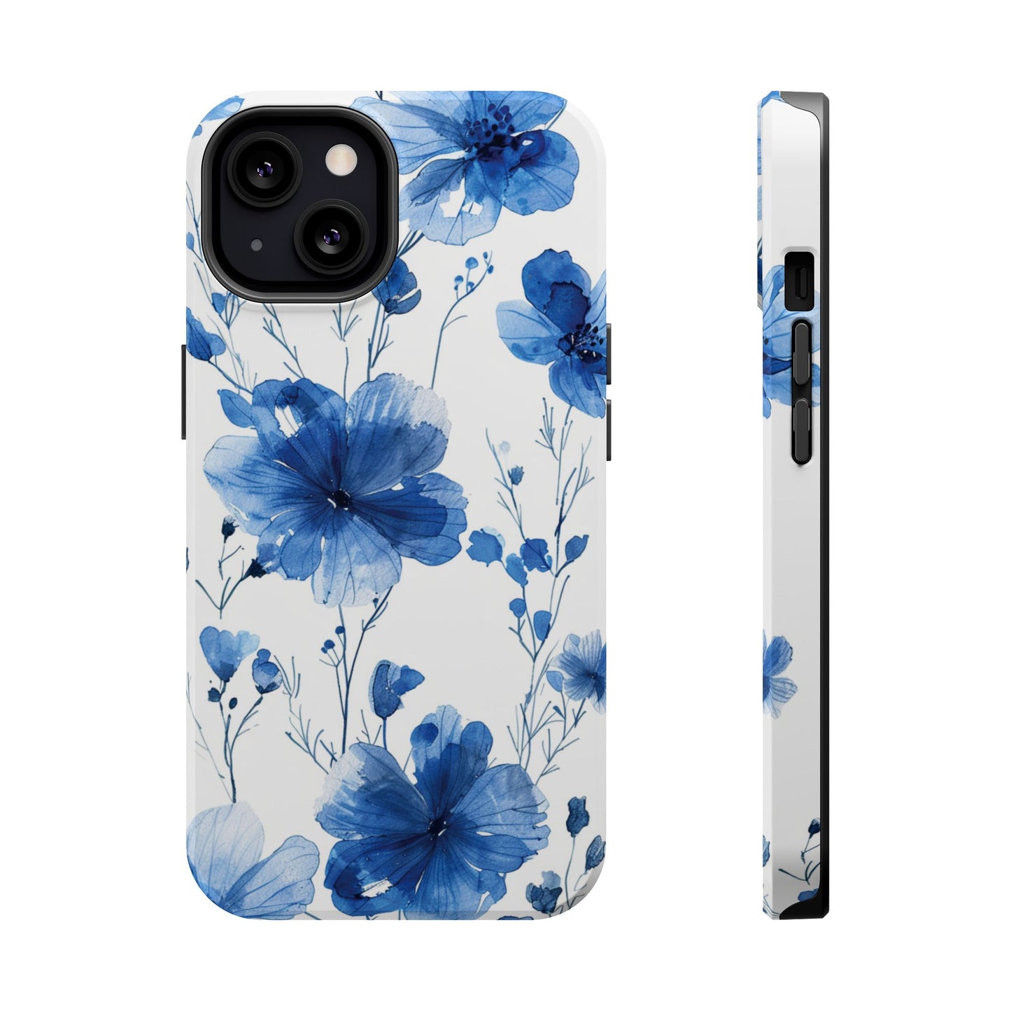 Ethereal Blue Blossoms iPhone Case