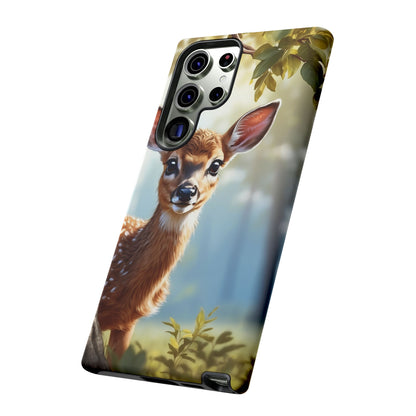 Whimsical Fawn in a Sunlit Forest Samsung Galaxy Case