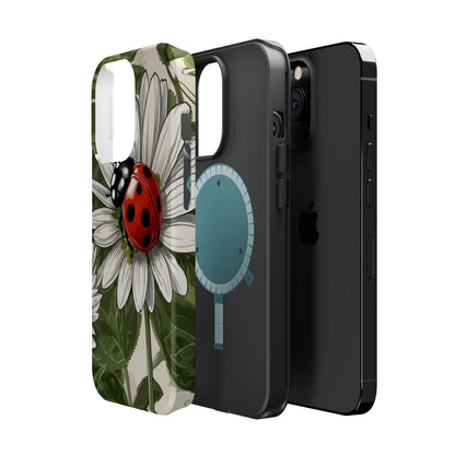 Ladybug & Daisy Garden Charm - MagSafe iPhone Case