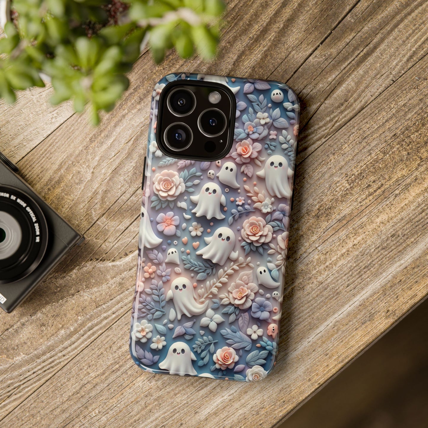 Ghosts Flowers Phone Case - Enchanting Ethereal Aesthetic