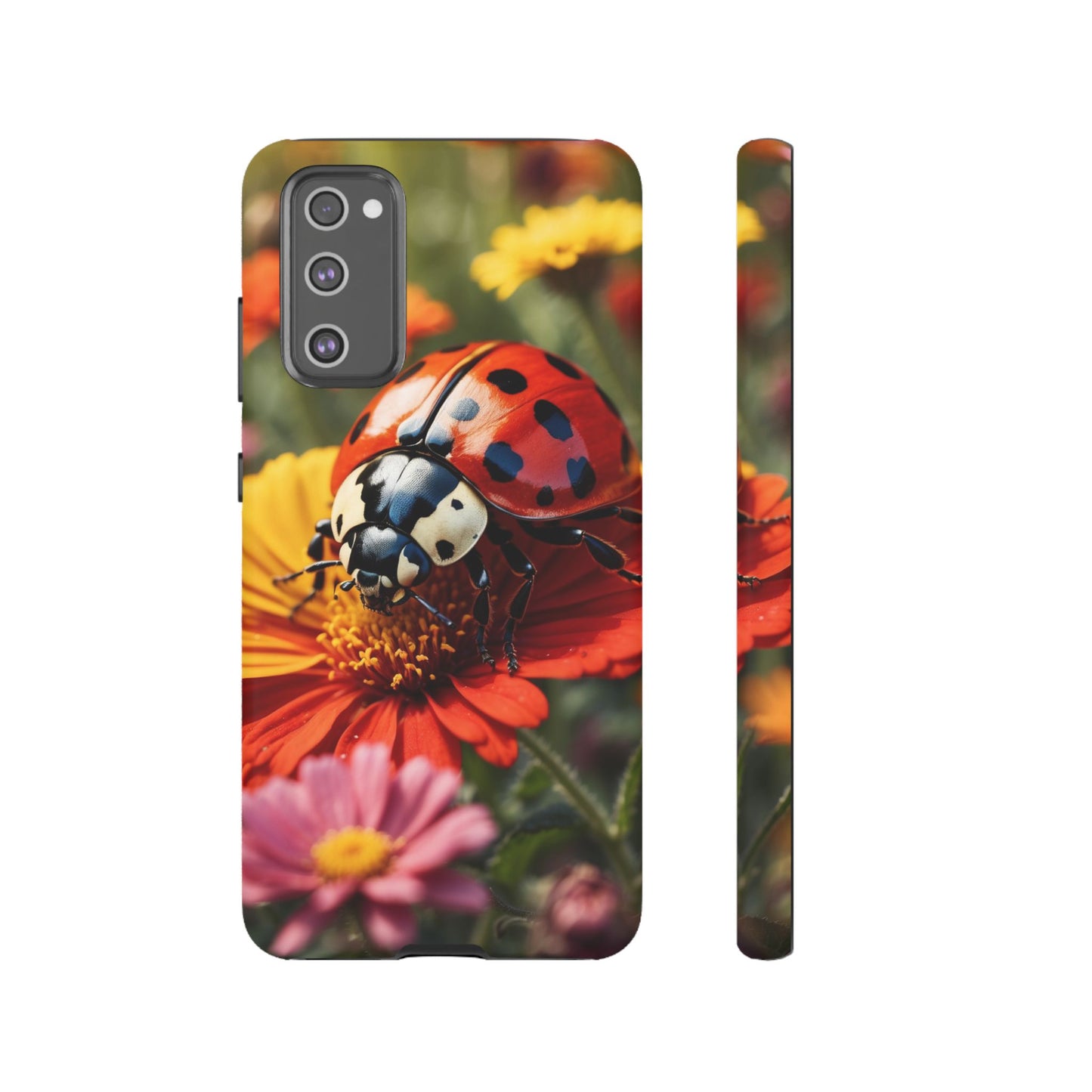 Ladybug on Orange Daisy - Samsung Galaxy Case