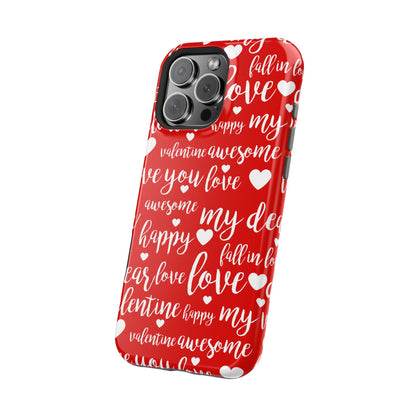 Valentine Words Pattern – MagSafe Case