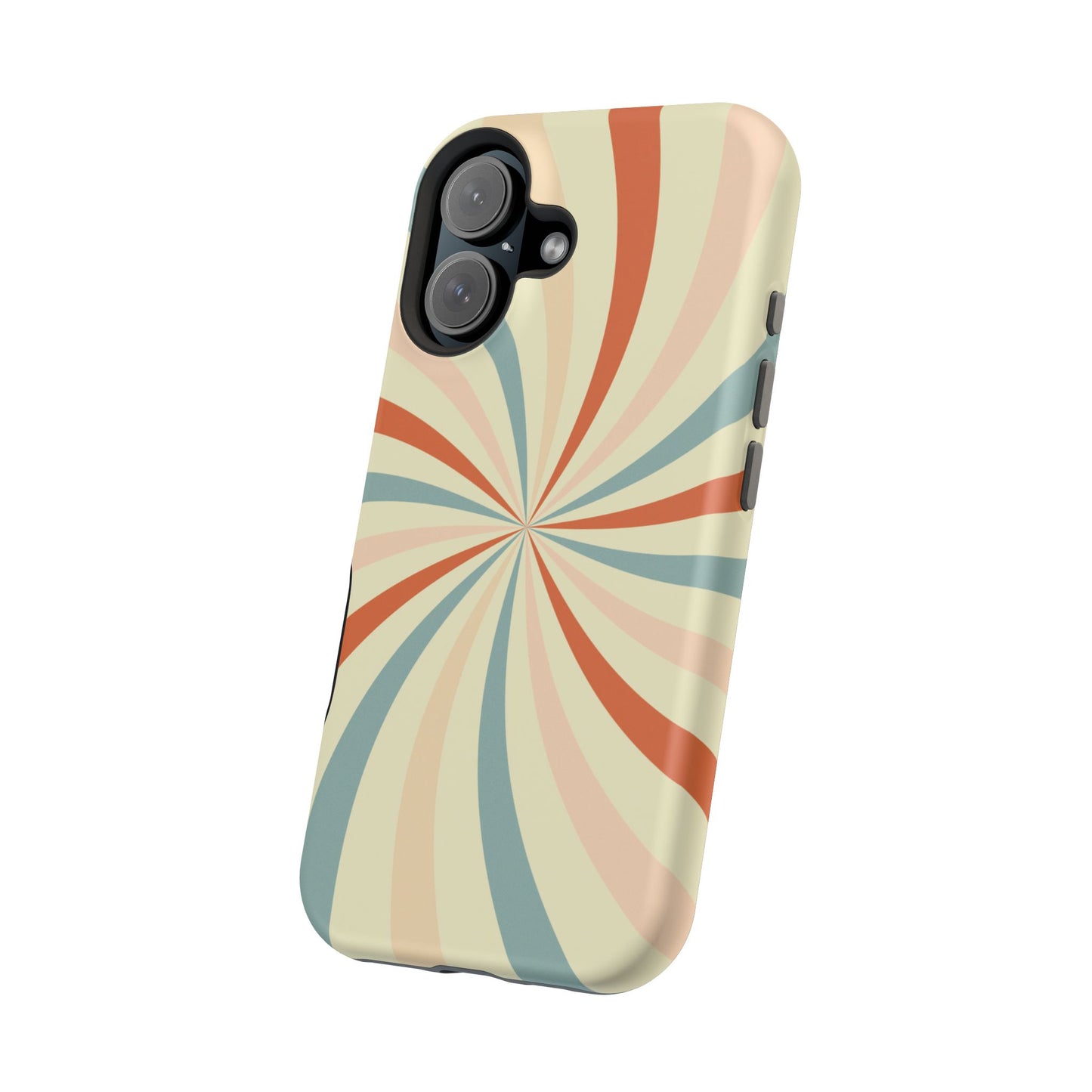 Retro Swirl MagSafe iPhone Case – Durable, Vintage-Inspired Design with Dual-Layer Protection