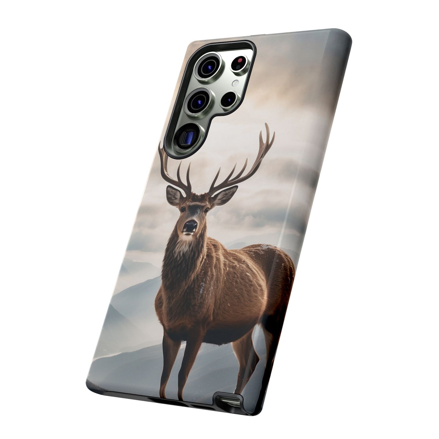 Alpine Majesty: Stag in Snow – Samsung Galaxy Case