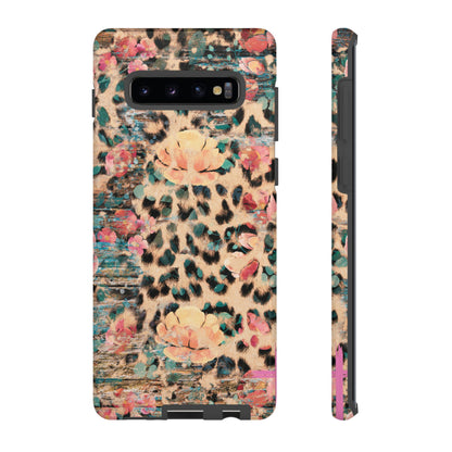 Rustic Floral Leopard - Samsung Galaxy Series Case