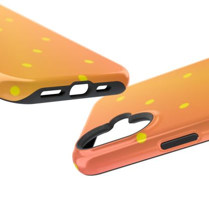 Sunset Gradient Polka Dots MagSafe iPhone Case – Shockproof, Matte Finish, Dual-Layer Protection