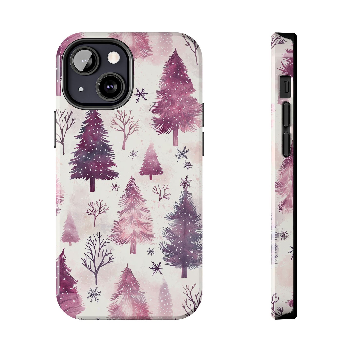 Winter Wonderland Purple Christmas Trees – iPhone Series Case