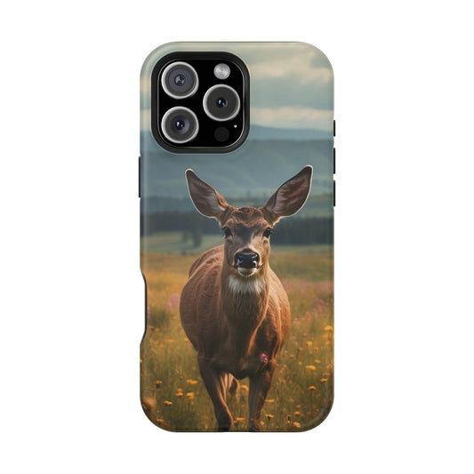 Rustic Meadow Deer – MagSafe iPhone Case