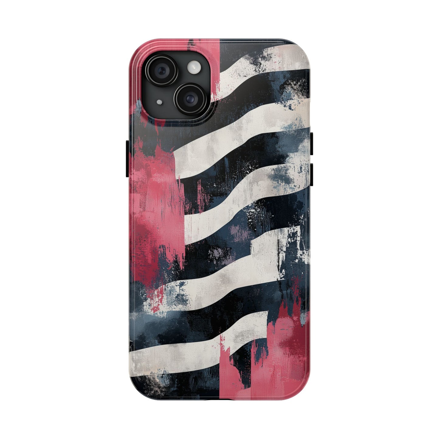 Blood Zebra iPhone Case – Bold Red & Black Pattern