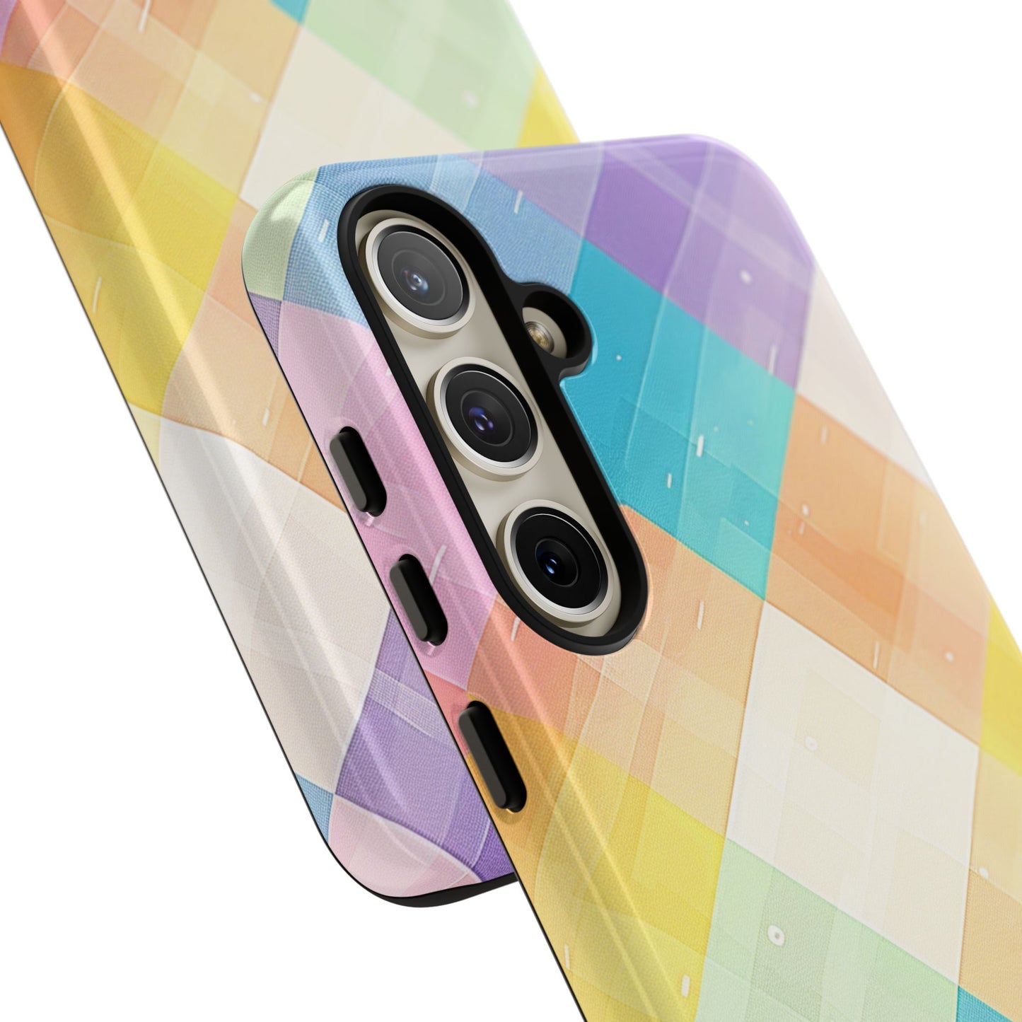 Pastel Plaid Watercolor iPhone Case