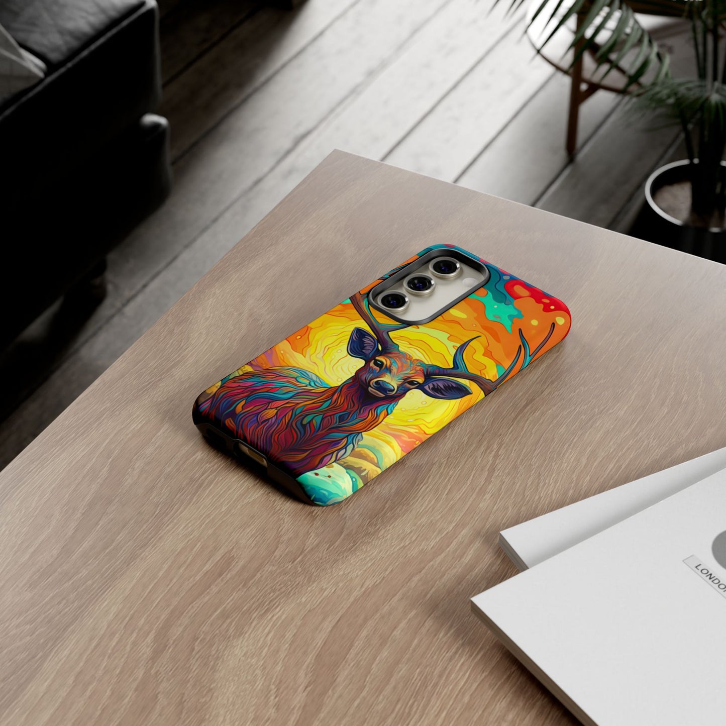 Vibrant Stag in Bloom – Samsung Galaxy Case