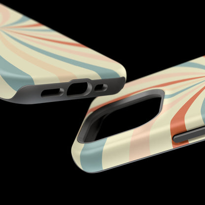 Retro Swirl MagSafe iPhone Case – Durable, Vintage-Inspired Design with Dual-Layer Protection