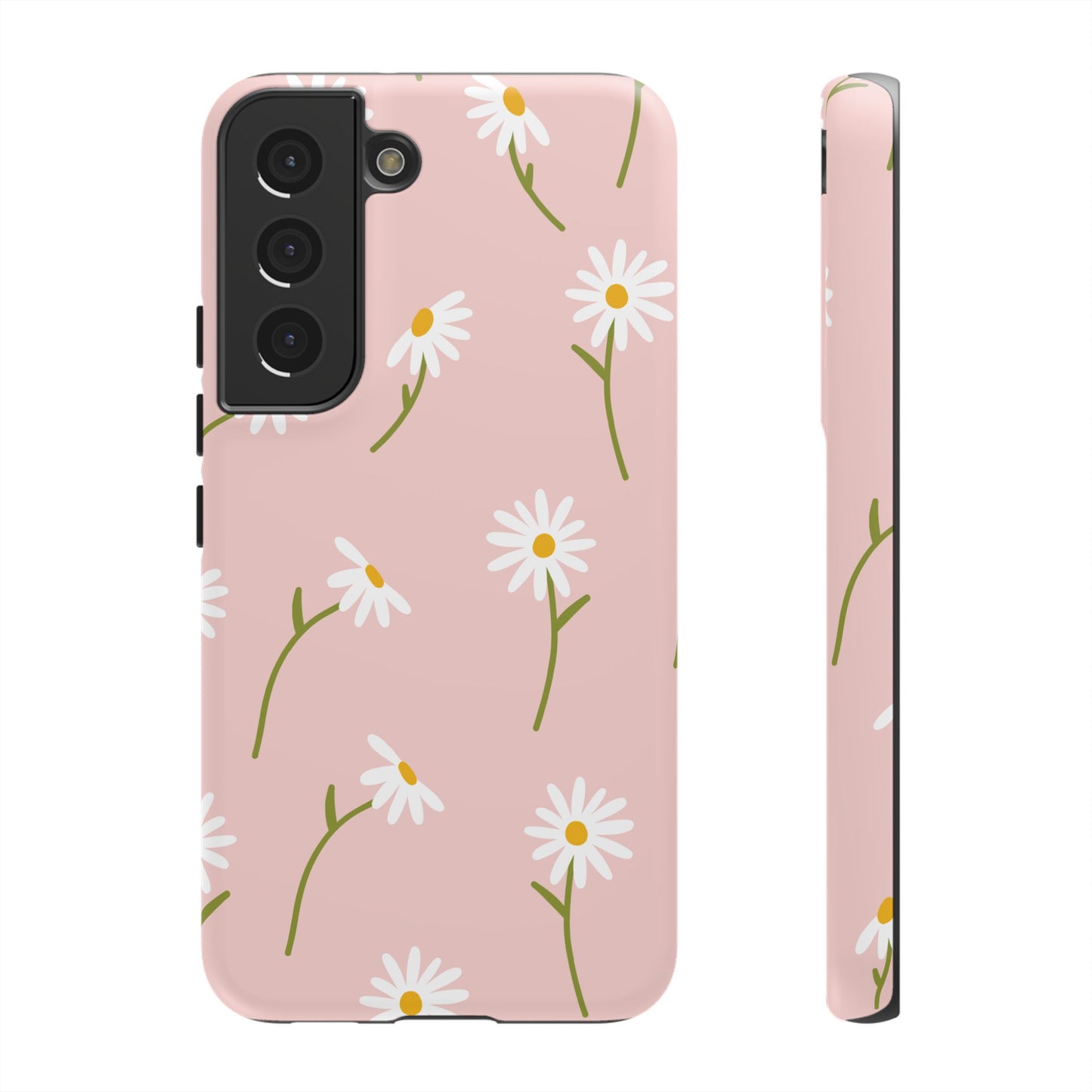 Daisy Delight Tough Samsung Galaxy Case – Cute Floral Design with Dual-Layer Protection