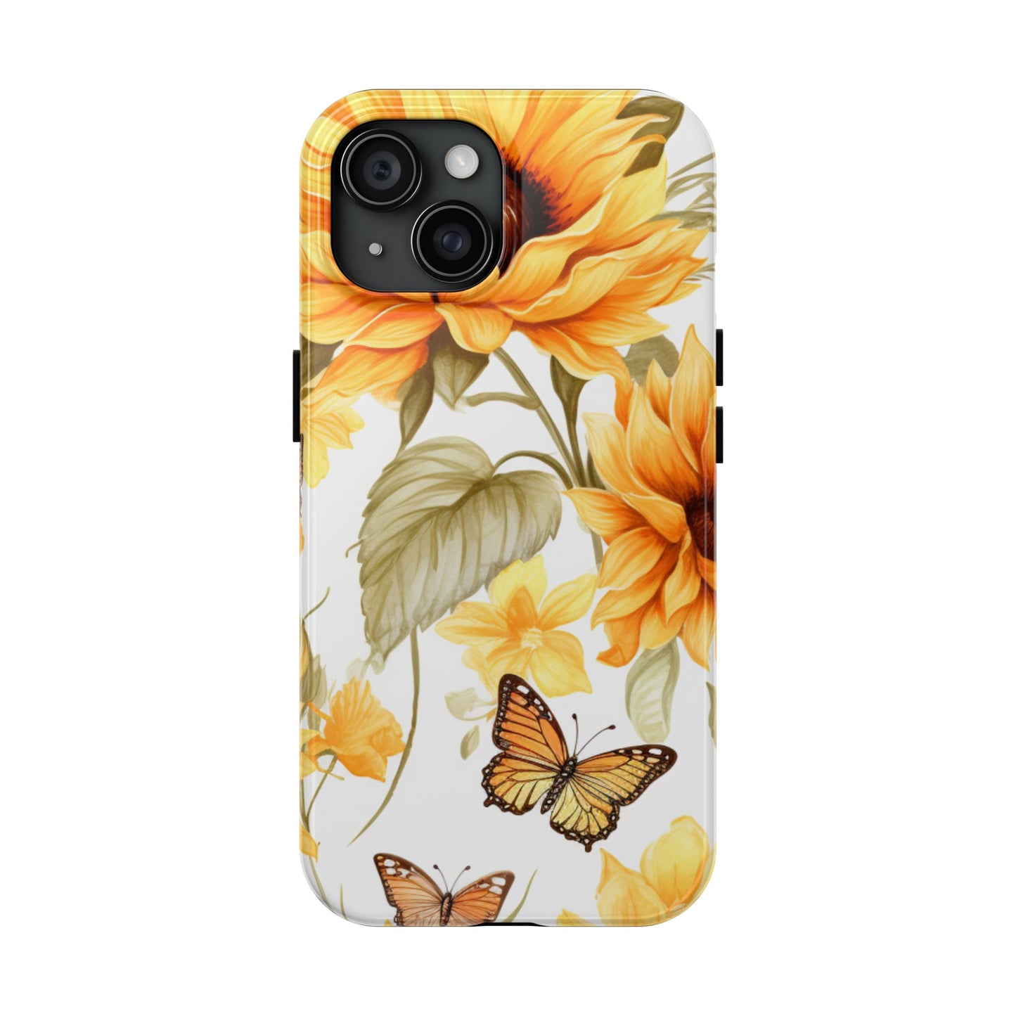 Sunflower & Butterfly Bliss - iPhone Series Case