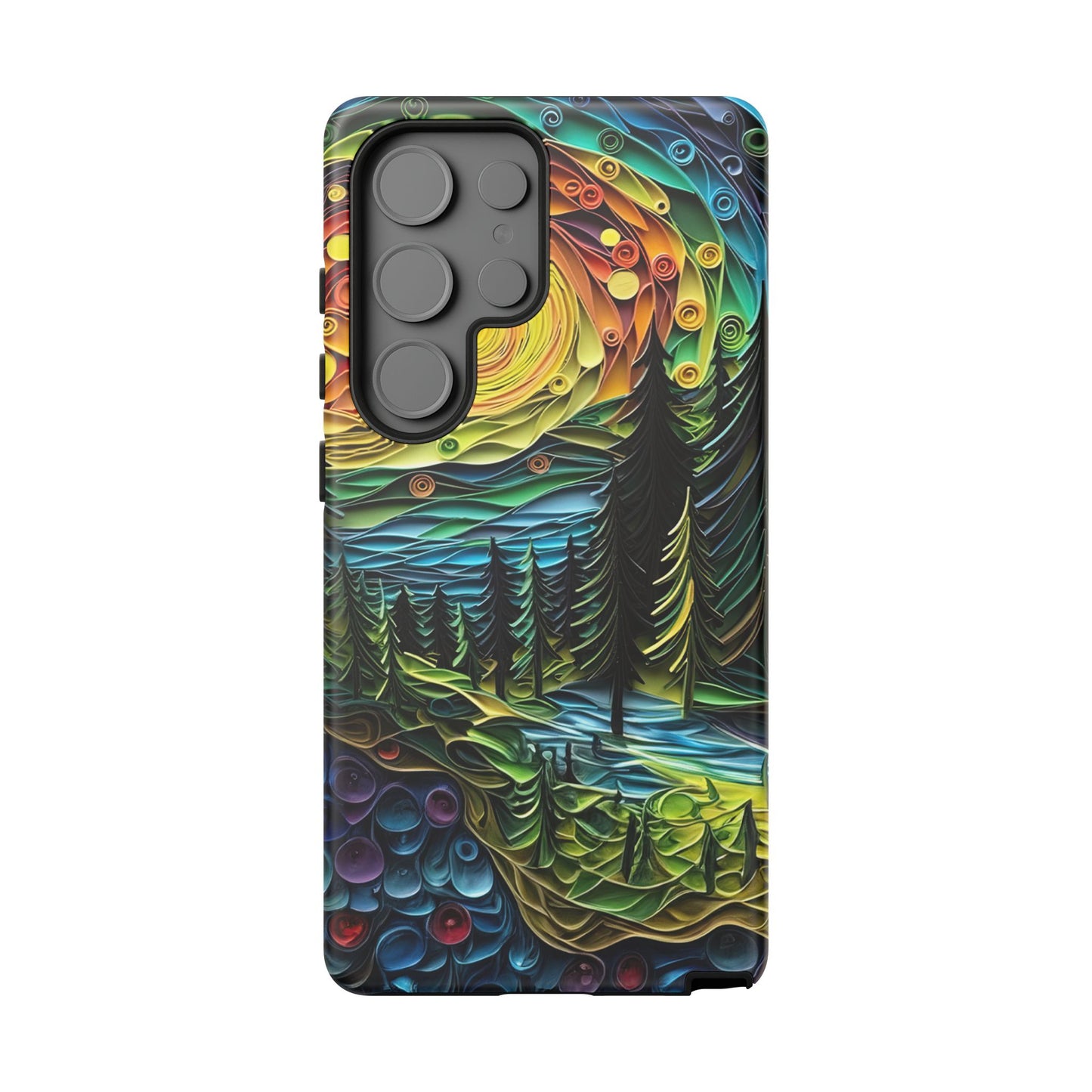 Radiant Forest Sunset Samsung Galaxy Case – Artistic Landscape Design