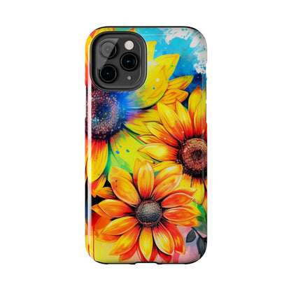 Vibrant Sunflower Splash - iPhone Series Case