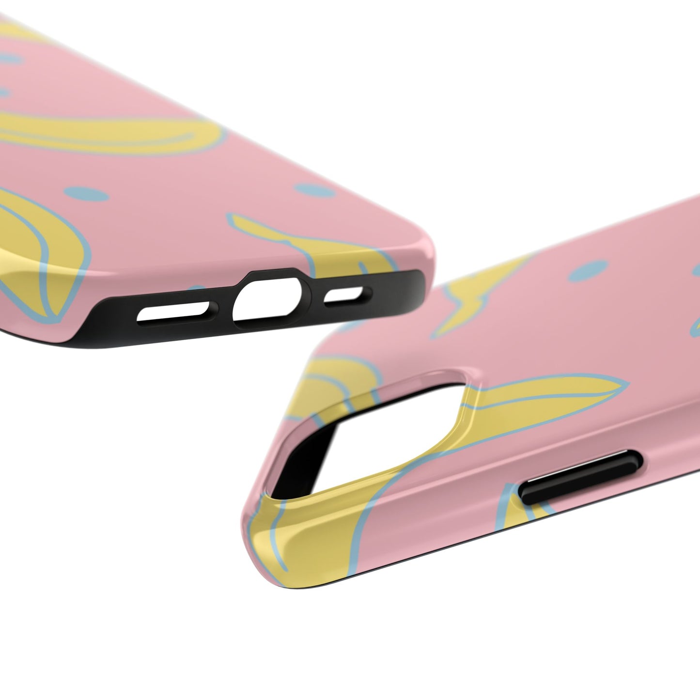 Pink Banana Pop iPhone Case – Cute Pastel Design with Fun Retro Vibe