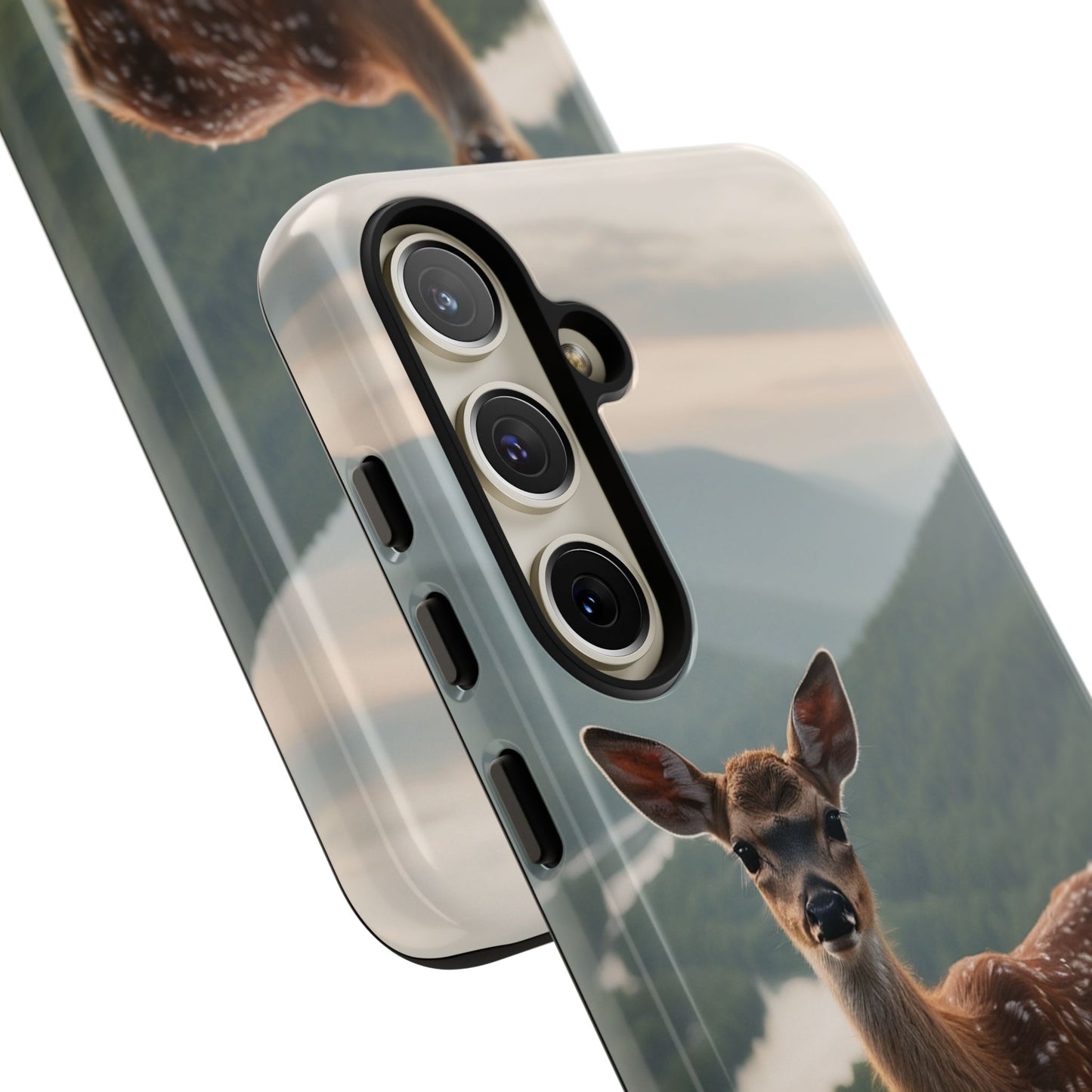 Majestic Fawn Overlooking Mountain Vista Samsung Galaxy Case