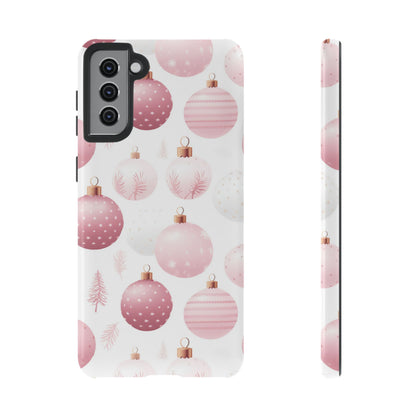 Samsung Galaxy Case: Merry in Pink – Christmas Balls