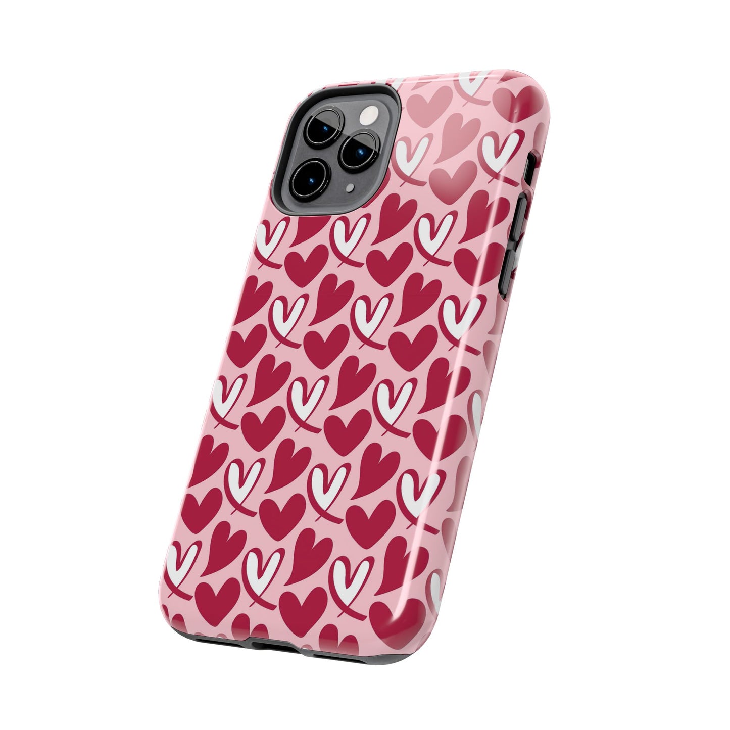 Hand-Drawn Hearts iPhone Case