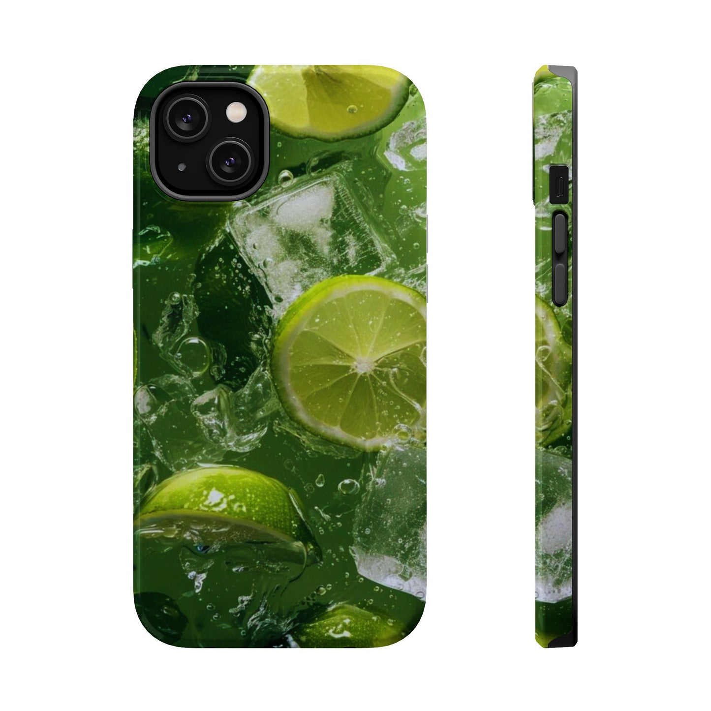 Refreshing Lime Splash MagSafe iPhone Case – Tough Protection, Vivid Dual-Layer Design