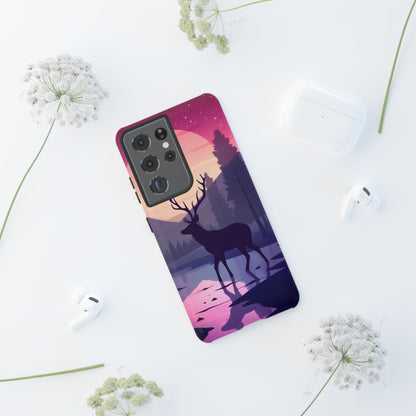 Twilight Elegance: Stag Reflection – Samsung Galaxy Case