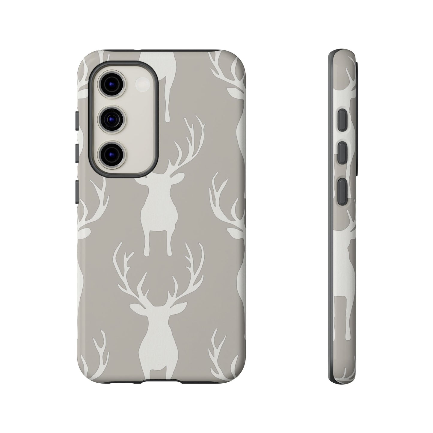 Minimalist Deer Silhouette Pattern – Samsung Galaxy Series Case