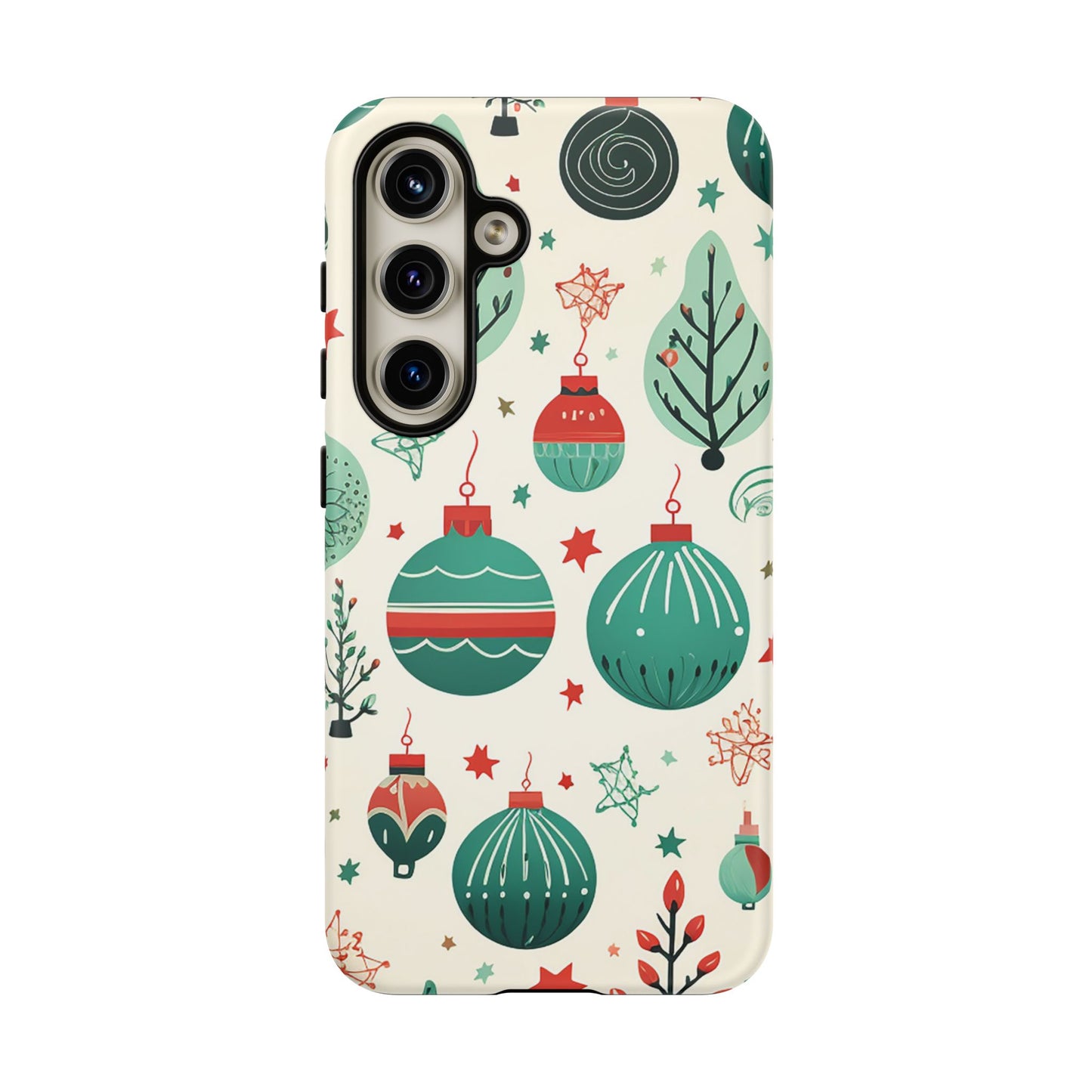 Vintage Christmas Ornaments Pattern – Samsung Galaxy Series Case