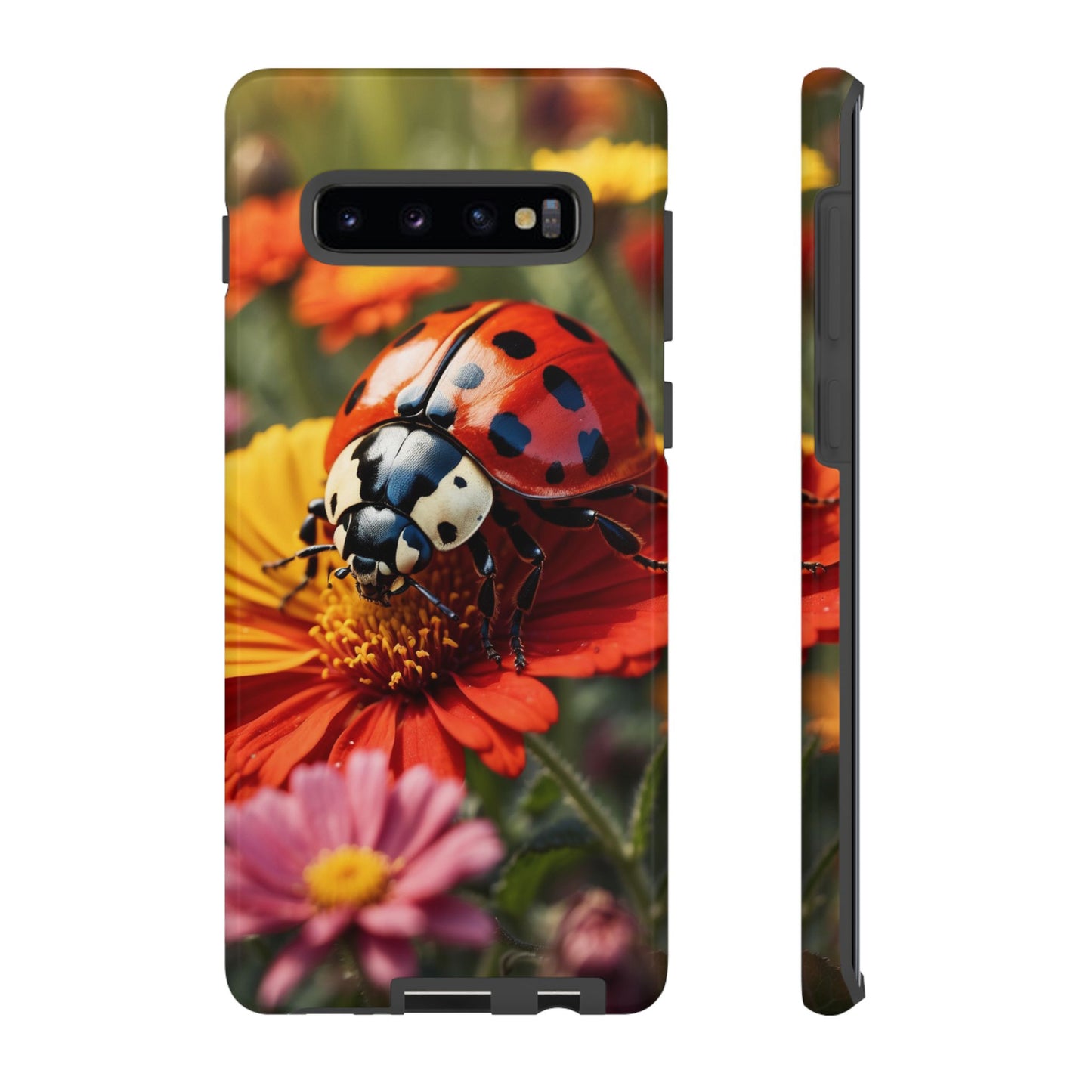 Ladybug on Orange Daisy - Samsung Galaxy Case