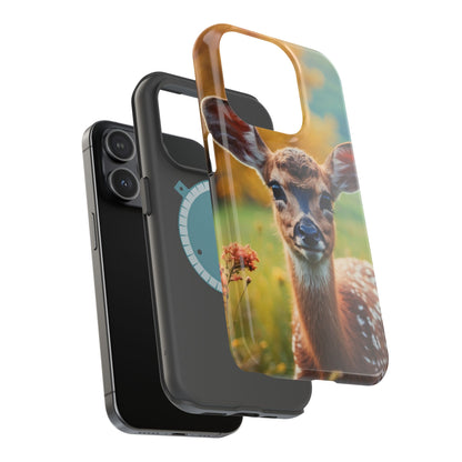 MagSafe-Compatible iPhone Case – Golden Meadow Fawn