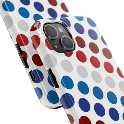 Patriotic Polka Dots - iPhone Case