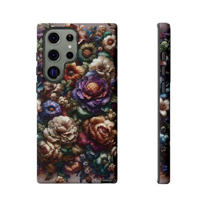 Floral Elegance For Samsung - Protective Dual-Layer Design with Vibrant Full-Wrap Print