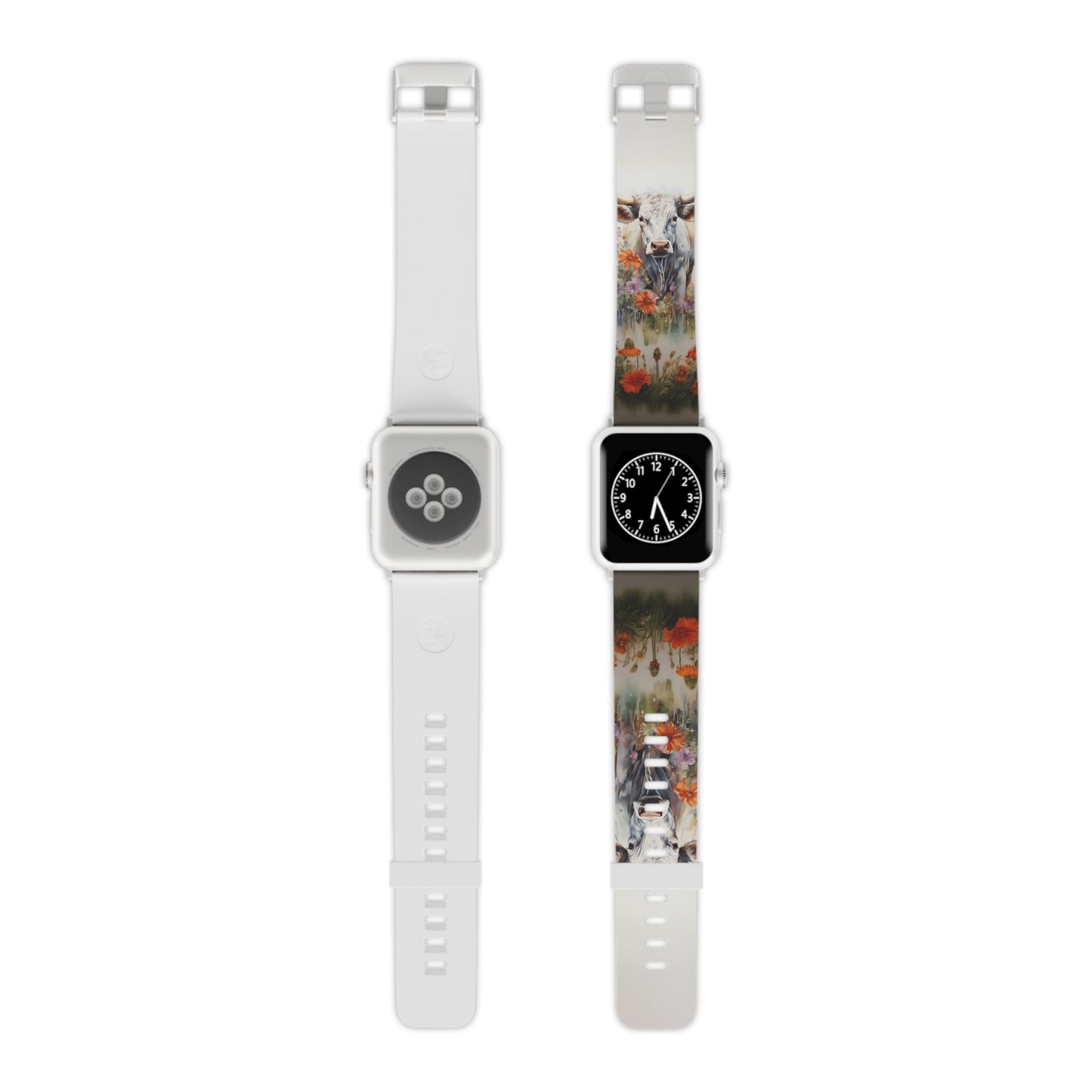 Floral Cow Apple Watch Band