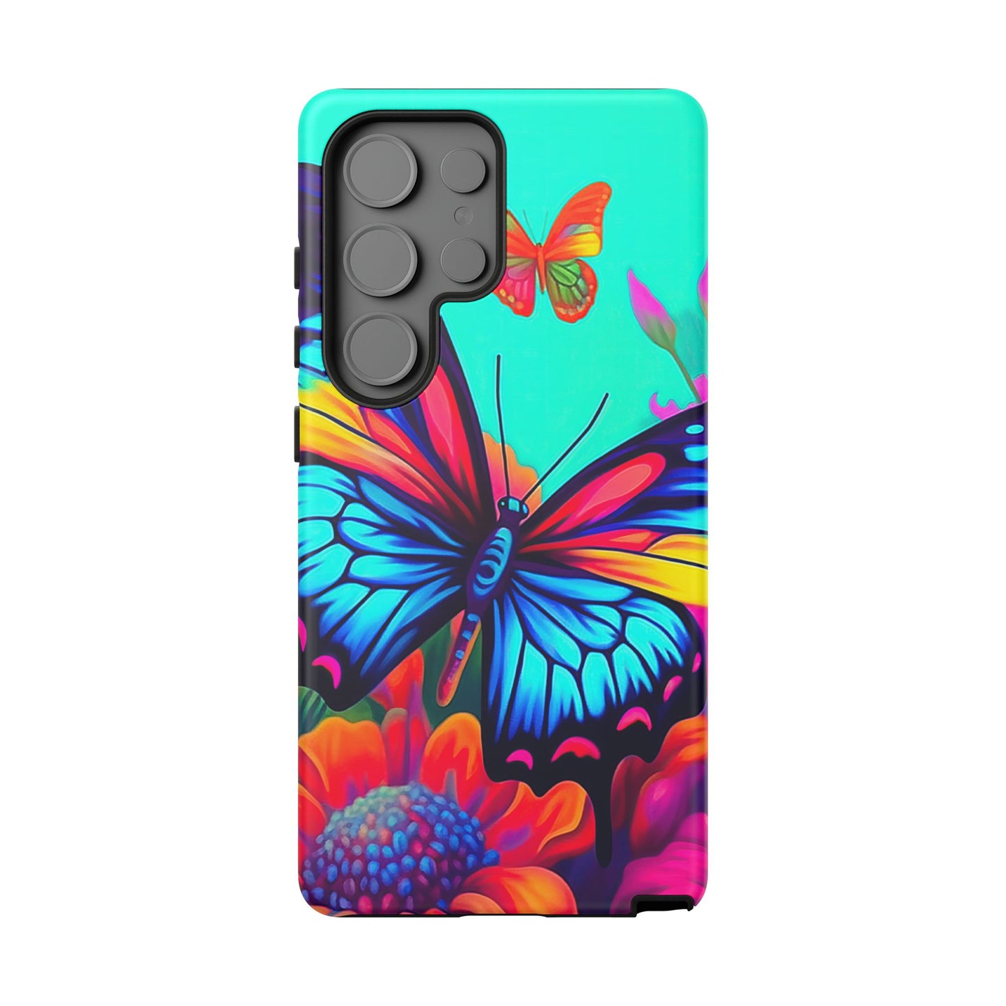 Vivid Butterfly & Floral Burst - Samsung Galaxy Case