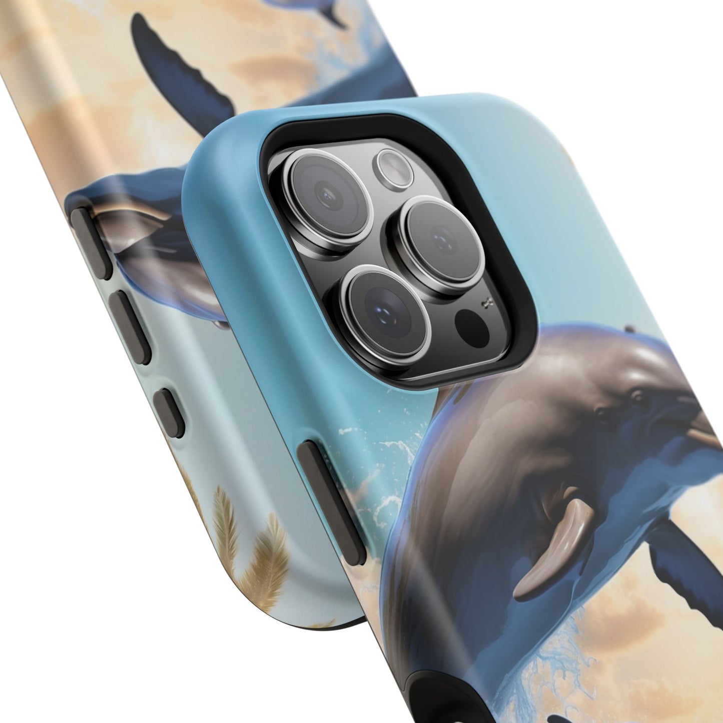 Dolphin Galaxy Splash - MagSafe-Compatible Case