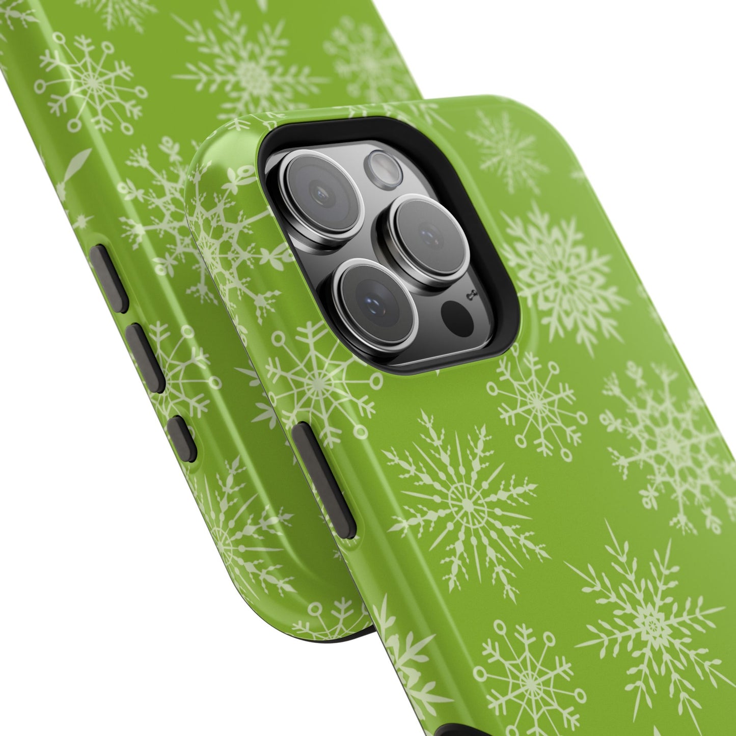 Green Snowflake Pattern – MagSafe iPhone Series Case