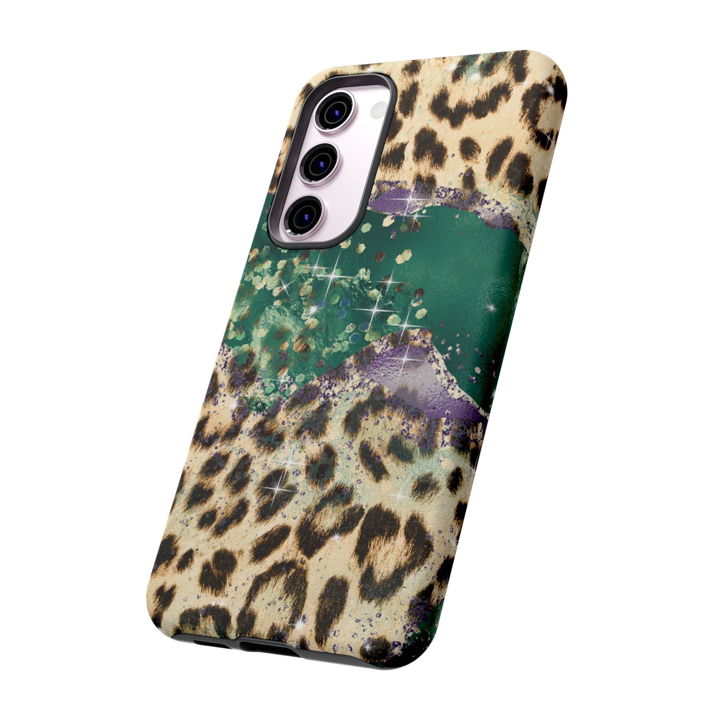 Emerald Glitter Leopard Print - iPhone Series Case