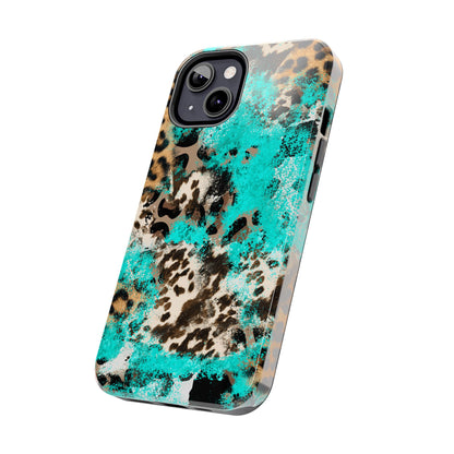 Aqua Splash Leopard - iPhone Series Case