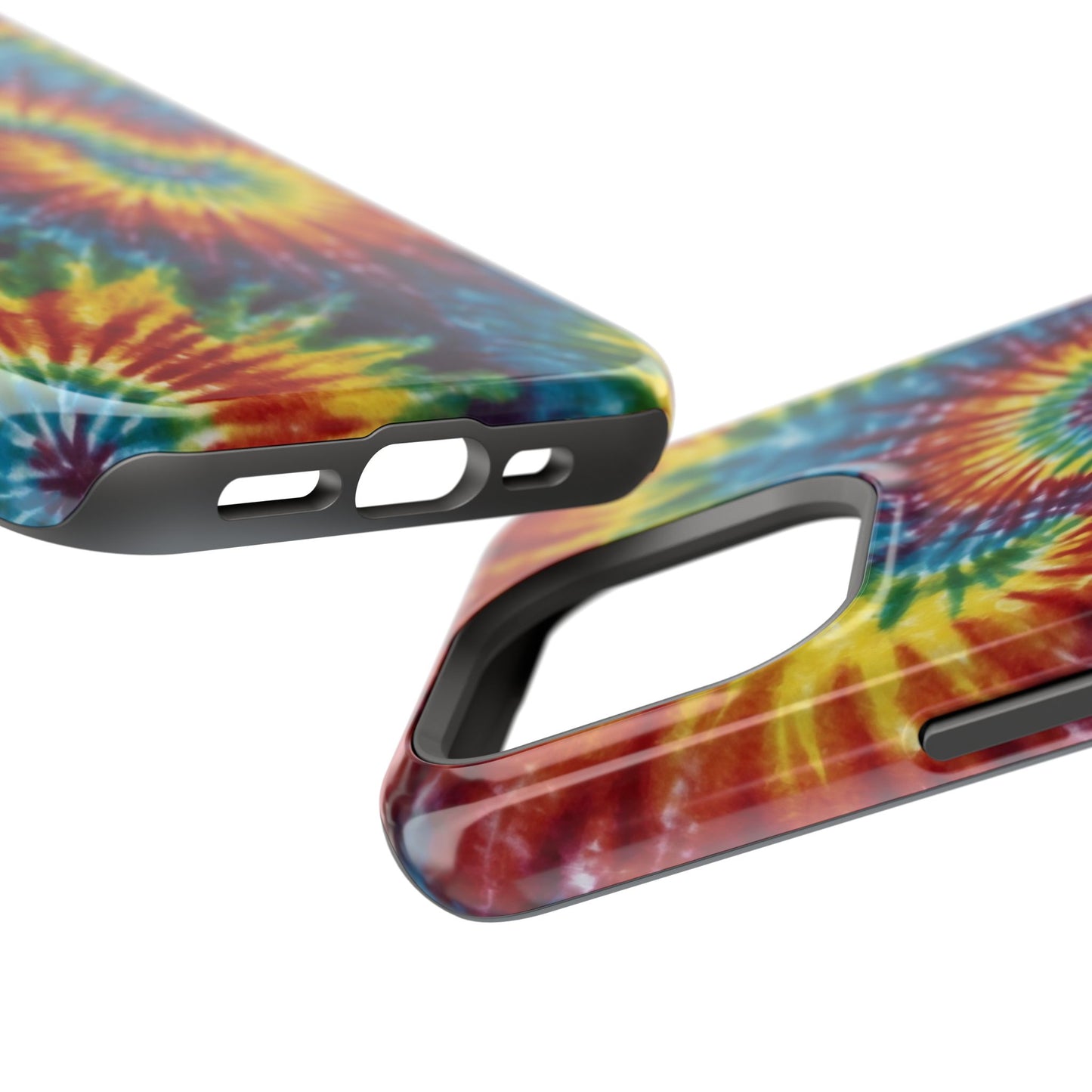 Retro Rainbow Tie-Dye MagSafe Case – Swirl Design