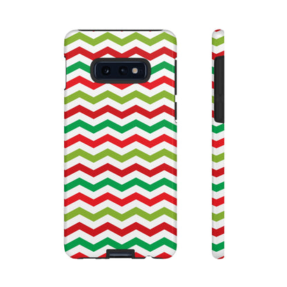 Vibrant Fiesta Chevron – Yellow Green, Green & Red Geometric Case