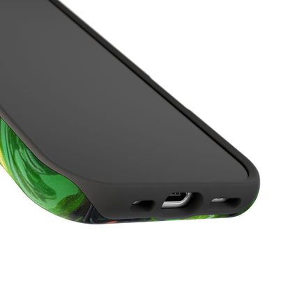 Glossy Avocado MagSafe iPhone Case – Sleek Green 3D Fruit Design, Durable and Stylish