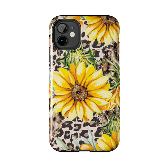 Leopard Sunflower Chic - iPhone Series Case