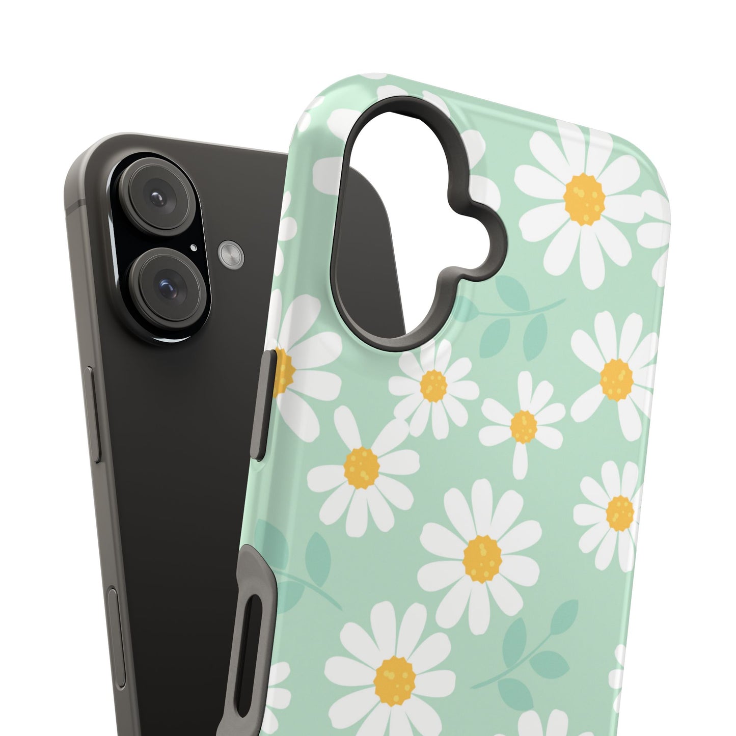 Charming Daisy Floral Tough MagSafe iPhone Case – Spring Pastel Design, Shockproof & Slim