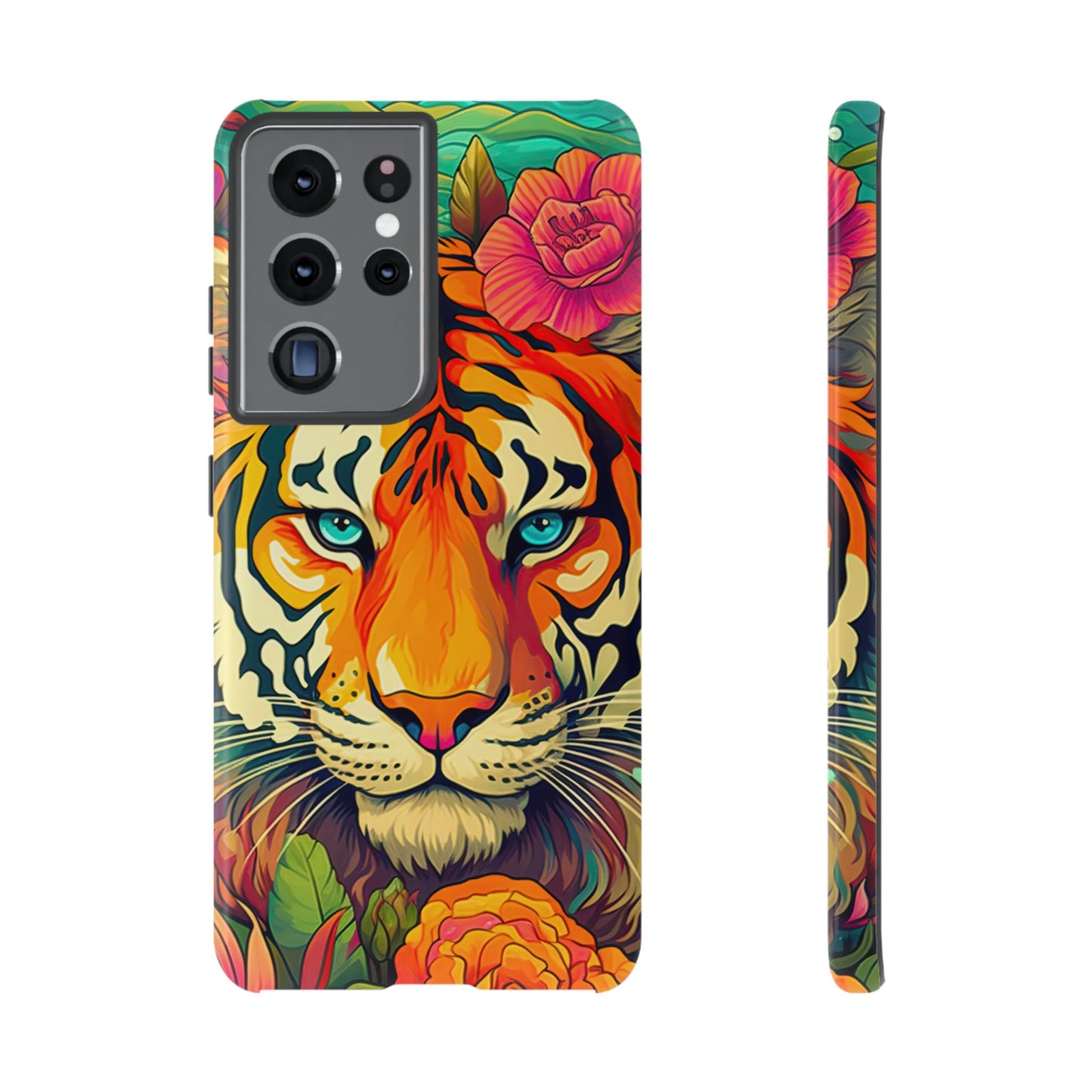 Fierce Rainbow Tiger Art - Samsung Galaxy Case