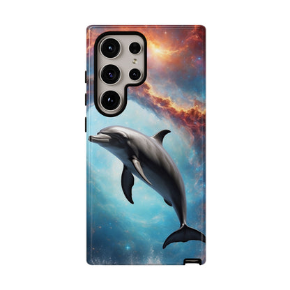 Cosmic Dolphin Space Vibes - Samsung Galaxy Case