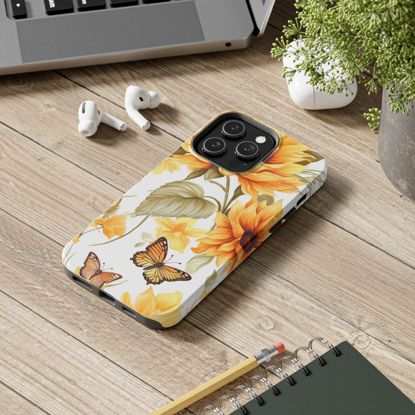 Sunflower & Butterfly Bliss - iPhone Series Case