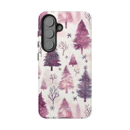 Winter Wonderland Purple Christmas Trees –Samsung Galaxy Series Case