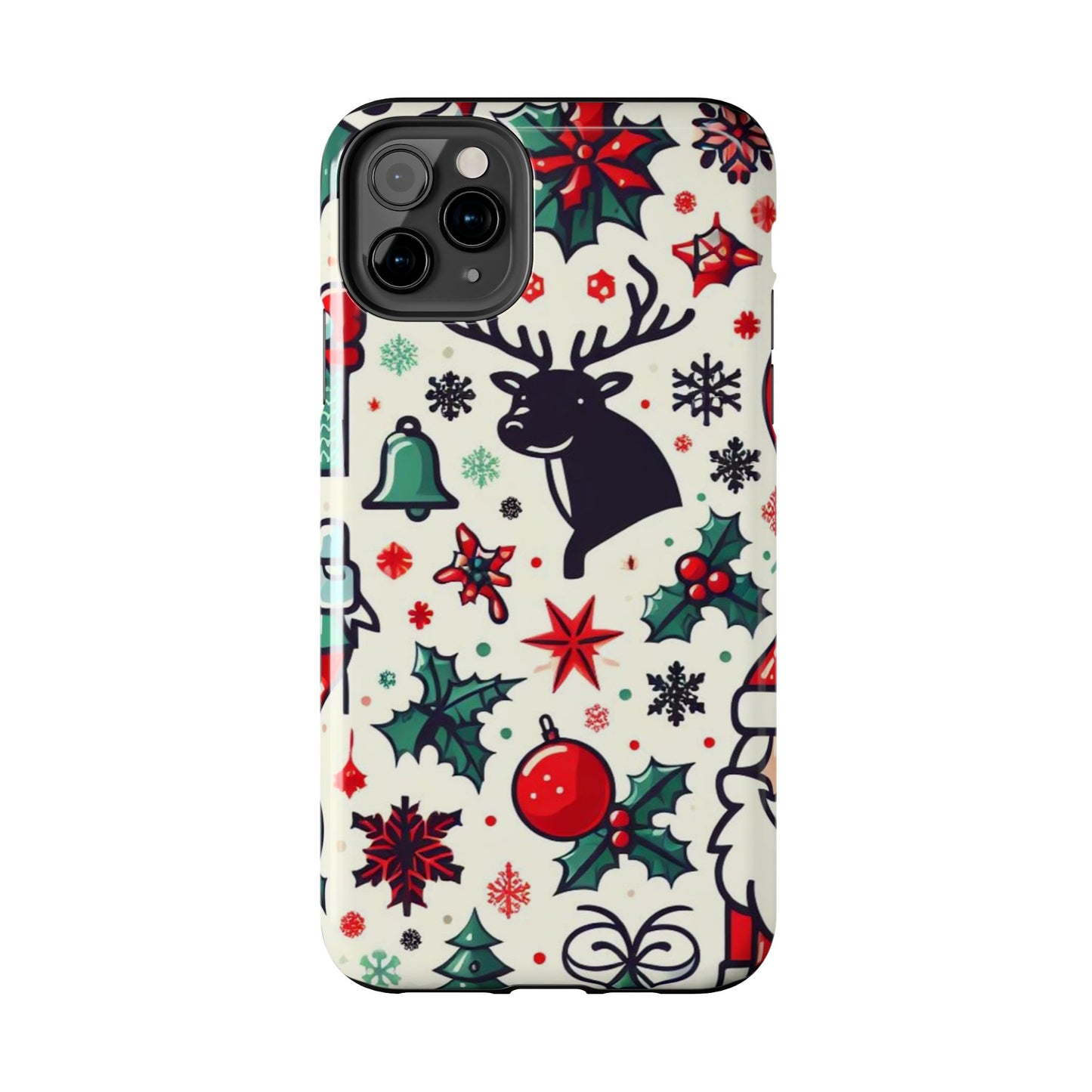 Cartoon Christmas Cheer – iPhone Case